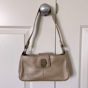 The Sak Metallic Light Gold/Taupe Small Shoulder Bag